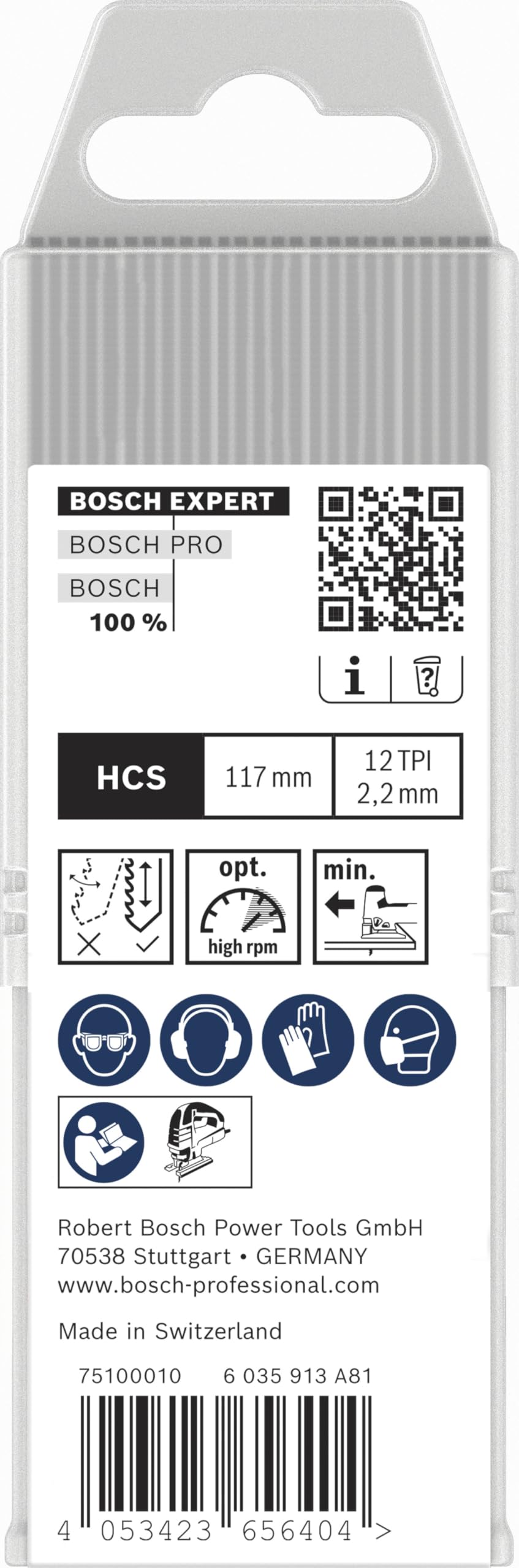 Bosch 25x Lama per seghetto alternativo EXPERT Wood 2-side clean T308BOP (per Pannello per mobili in legno massiccio, Compensato, Lunghezza 117 mm, Professional Accessorio Seghetto alternativo)