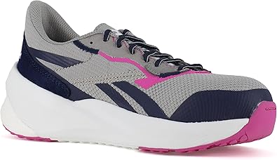 Reebok(リーボック) ワーク レディース フロートライド エナジー デイリー コンポジット トゥ アスレチックワーク 安全靴 カジュアル - グレー, グレー/ネイビー/ピンク, 6 Wide