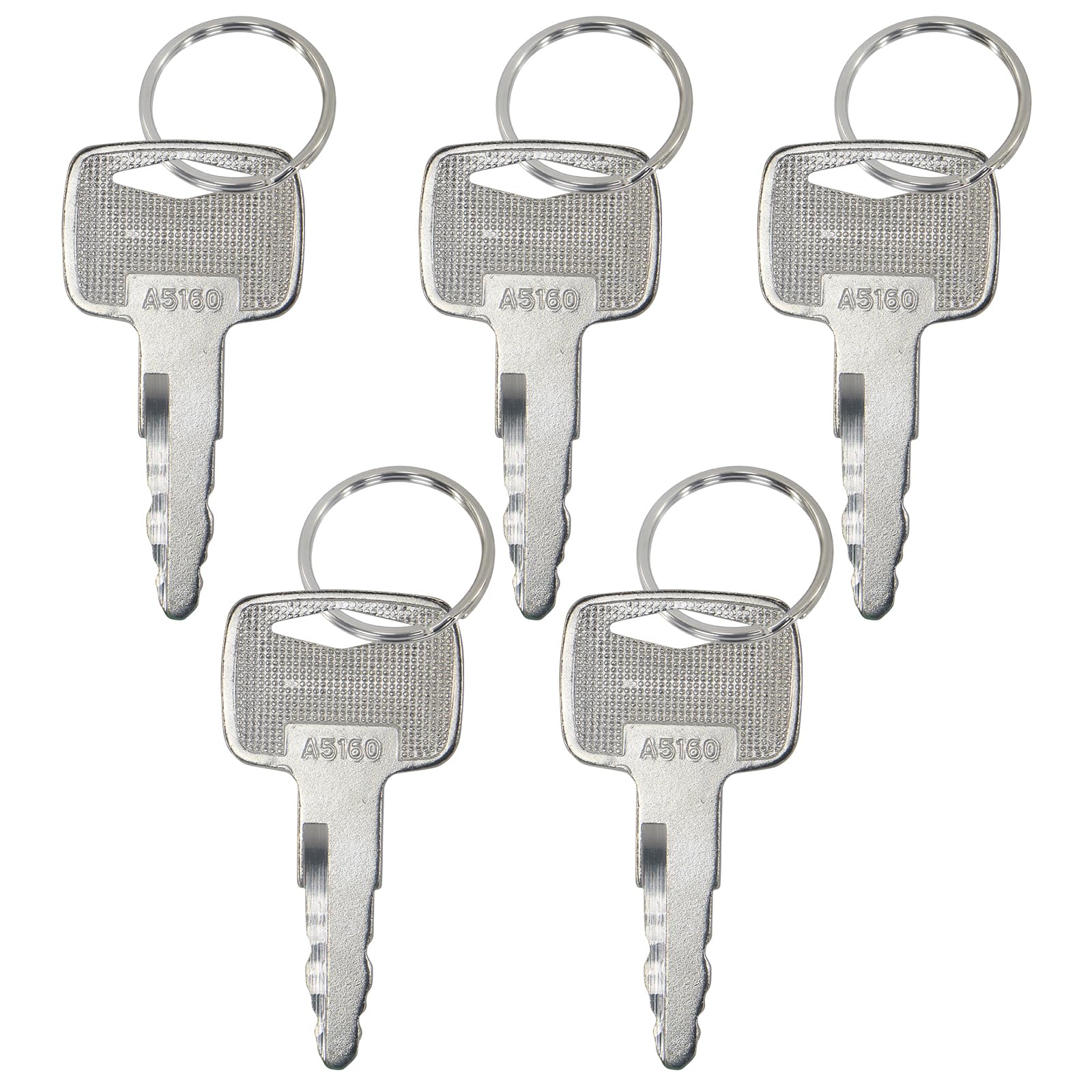 5 Pack A5160 Ignition Keys Compatible with Mitsubishi & CAT Forklifts