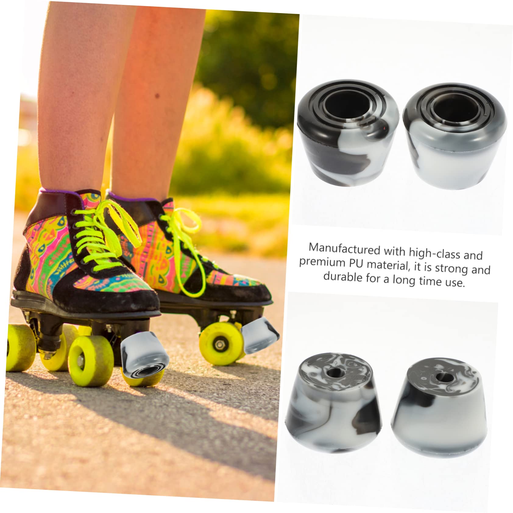 HANABASS Sets Roller Skating Toe Stop Portable Skate Stopper Replaceable Toe Stoppers for Roller Skates Professional