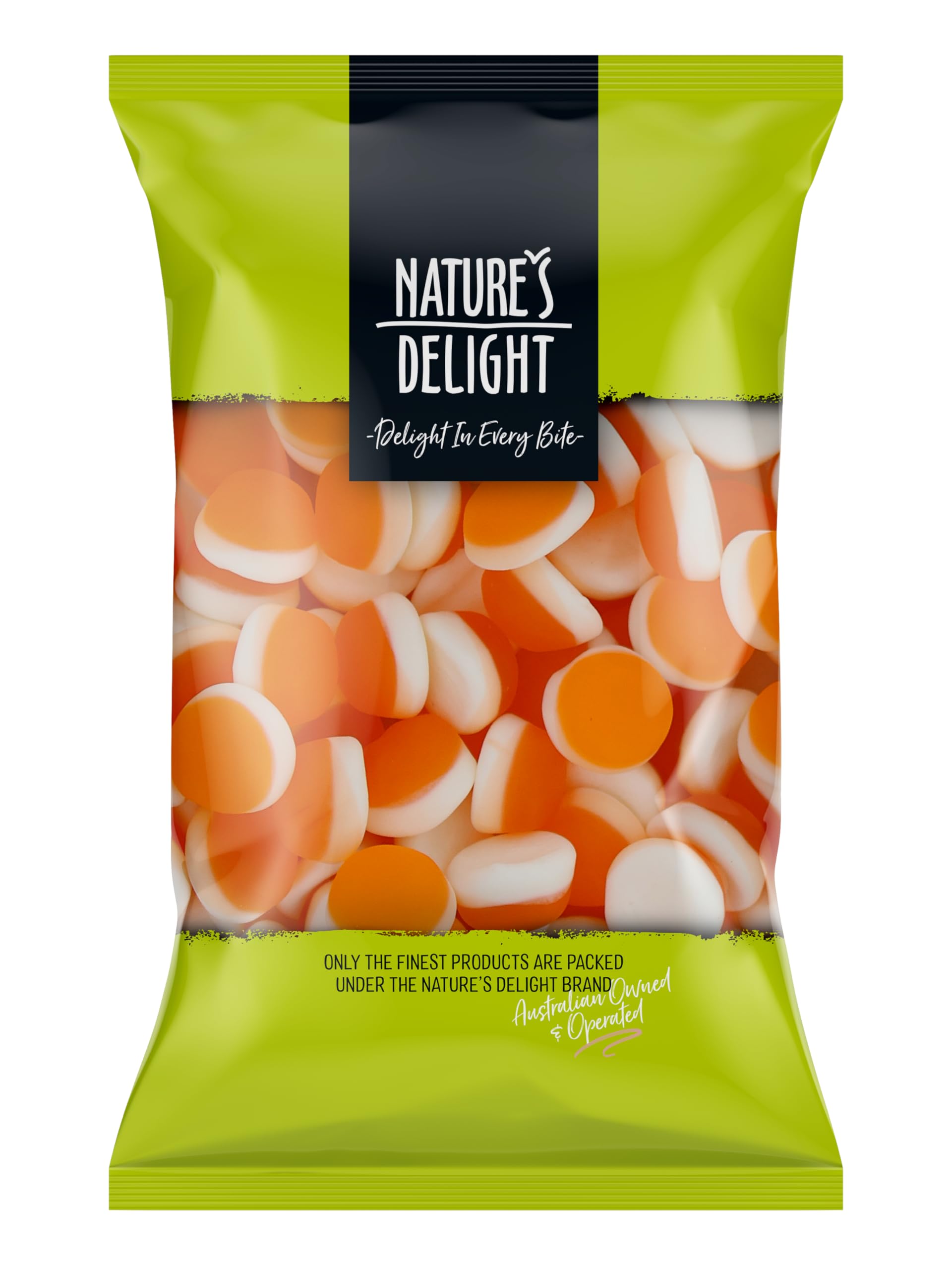 Nature’s Delight Peaches and Creams Lollies – 350g | Fruity & Creamy Soft Candy | Sweet Treat for Sharing, Parties & Gifting