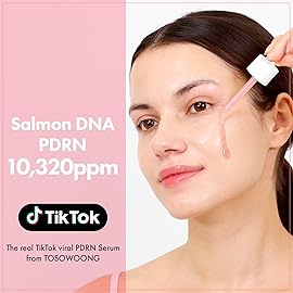 TOSOWOONG Pink Peptide 12 PDRN Serum With Salmon DNA PDRN 10,320ppm, 12 Peptides, Niacinamide, Skin glow, Hydrating, Moisturizing, Firming, Uneven Skin Tone, Korean Skincare, 33ml, 1.11 fl.oz.