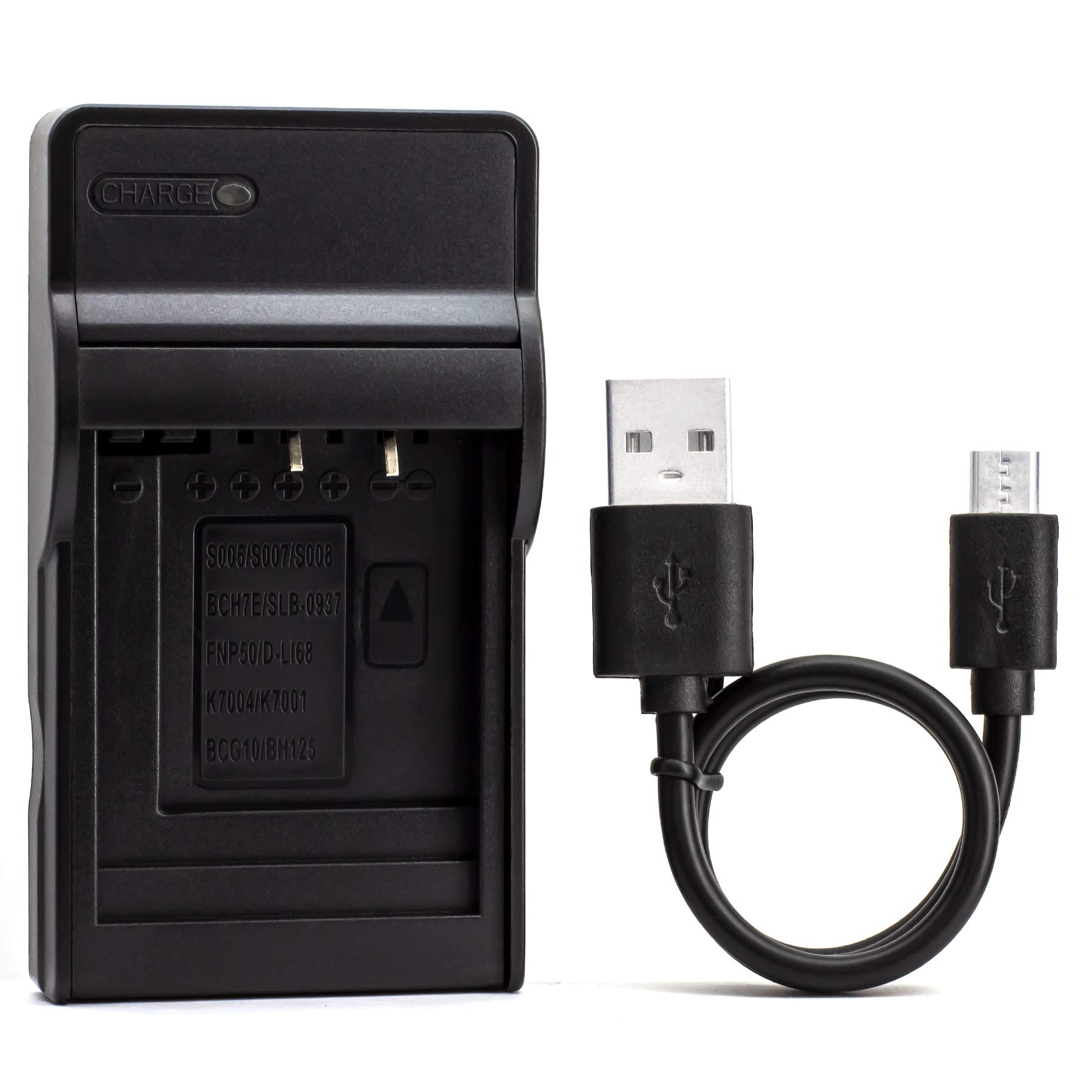 NorifonD-LI68 USB Charger for Pentax Optio A36, Optio S10, Optio S12, Optio VS20, Q, Q10, Q7 Camera and More