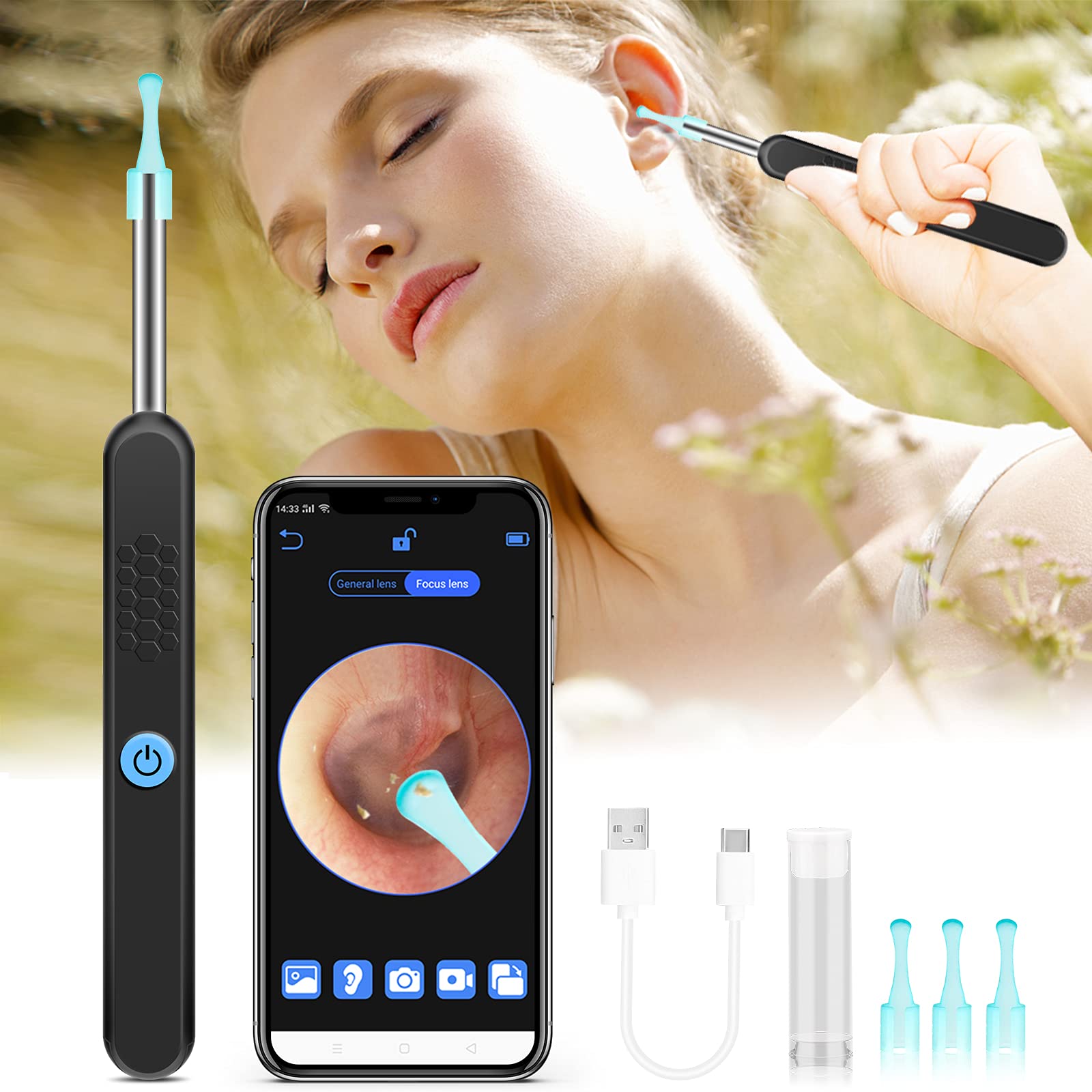 Buy Ear Cleaning Ear Wax Removal Camera Tool, Ear Cleaning kit Smart