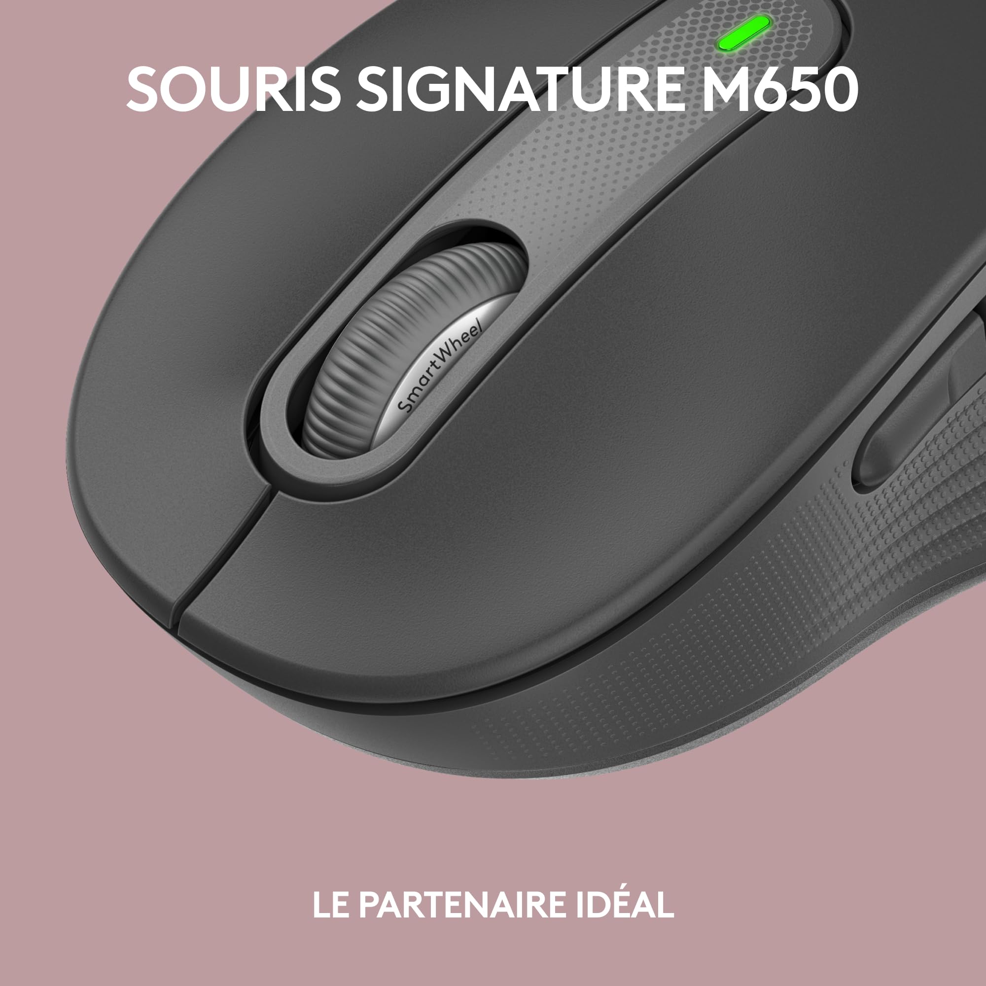 Logitech Signature Slim K950, clavier sans fil, design élégant, saisie sur plusieurs dispositifs, frappe discrète, Bluetooth, multi-systèmes d’exploitation, Windows, Mac, Chrome, FRA AZERTY, Graphite