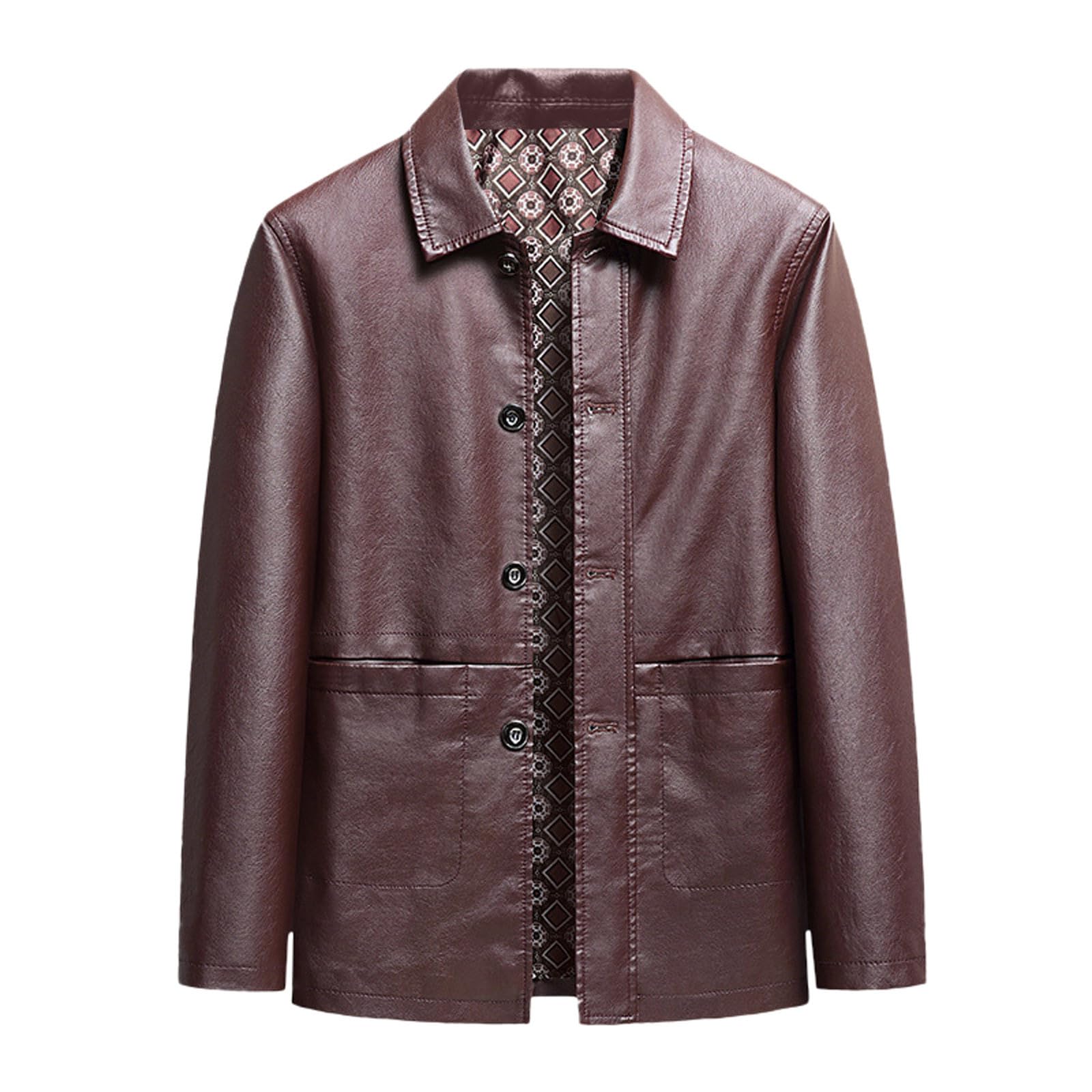 Generisch Regenjacke Damen Lederjacke Herren Hübscher Winddichter Top Kleidung Kunstleder Frühling Herbst Windjacke