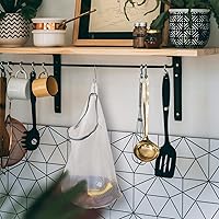 Vista 3 de 2 piezas de bolsas de lavandería colgantes de malla para lavadora, bolsa de lavado de 15 x 12 pulgadas para ropa delicada y lencería con ganchos en S