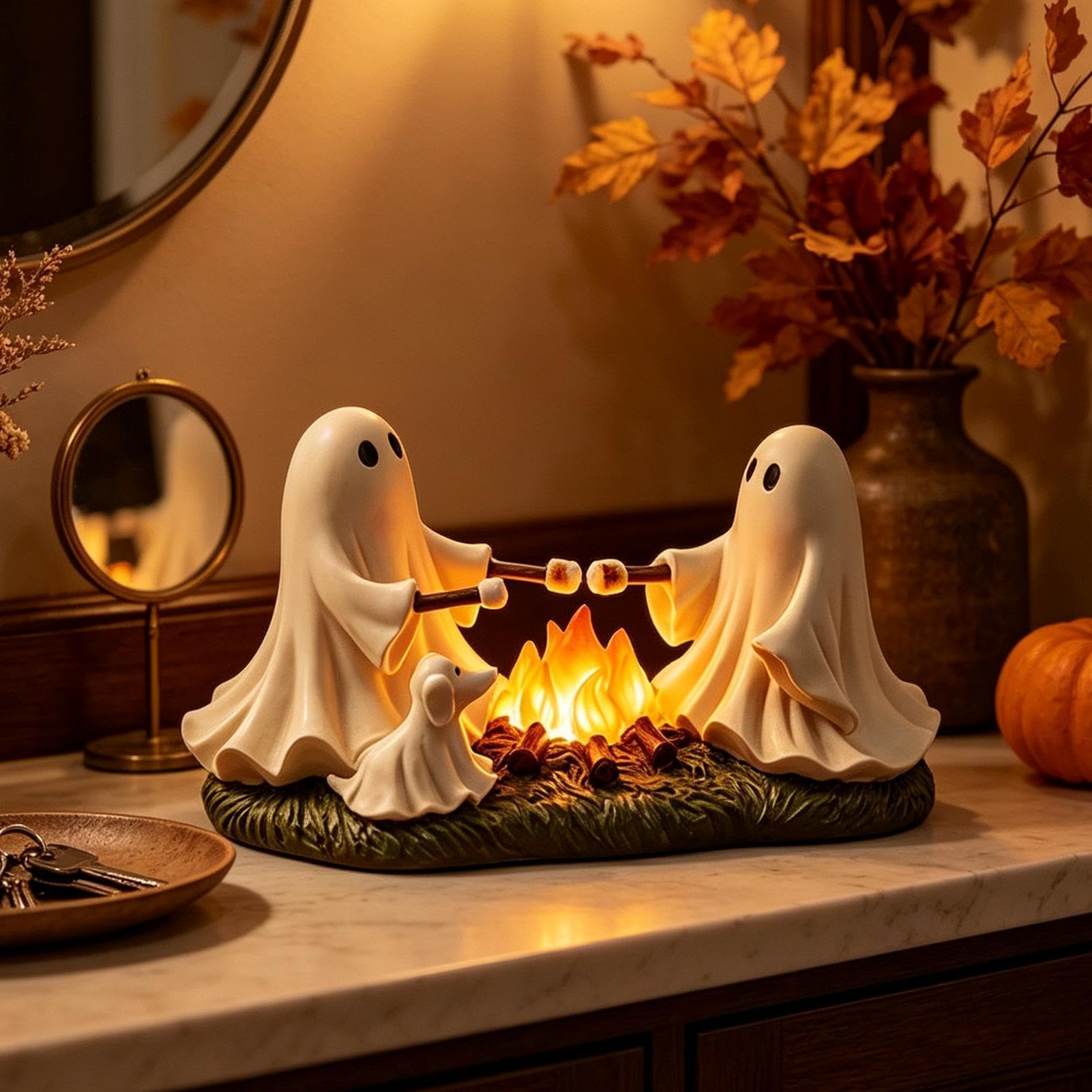 Estatuilla De Decoraciones De Halloween - Estatua Fantasma De Resina Espelu
