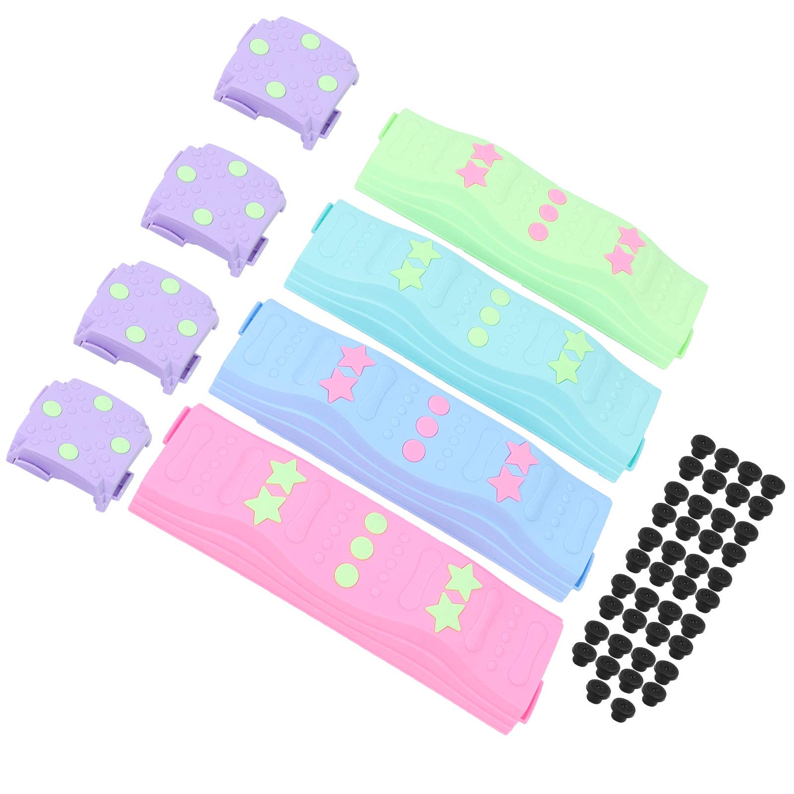 Changor Juego de Piedras de Equilibrio para Niños con Almohadillas Antideslizantes para Entrenamiento de Equilibrio, Actividades Divertidas de Juego, Diseño de Plástico, 8 Piezas