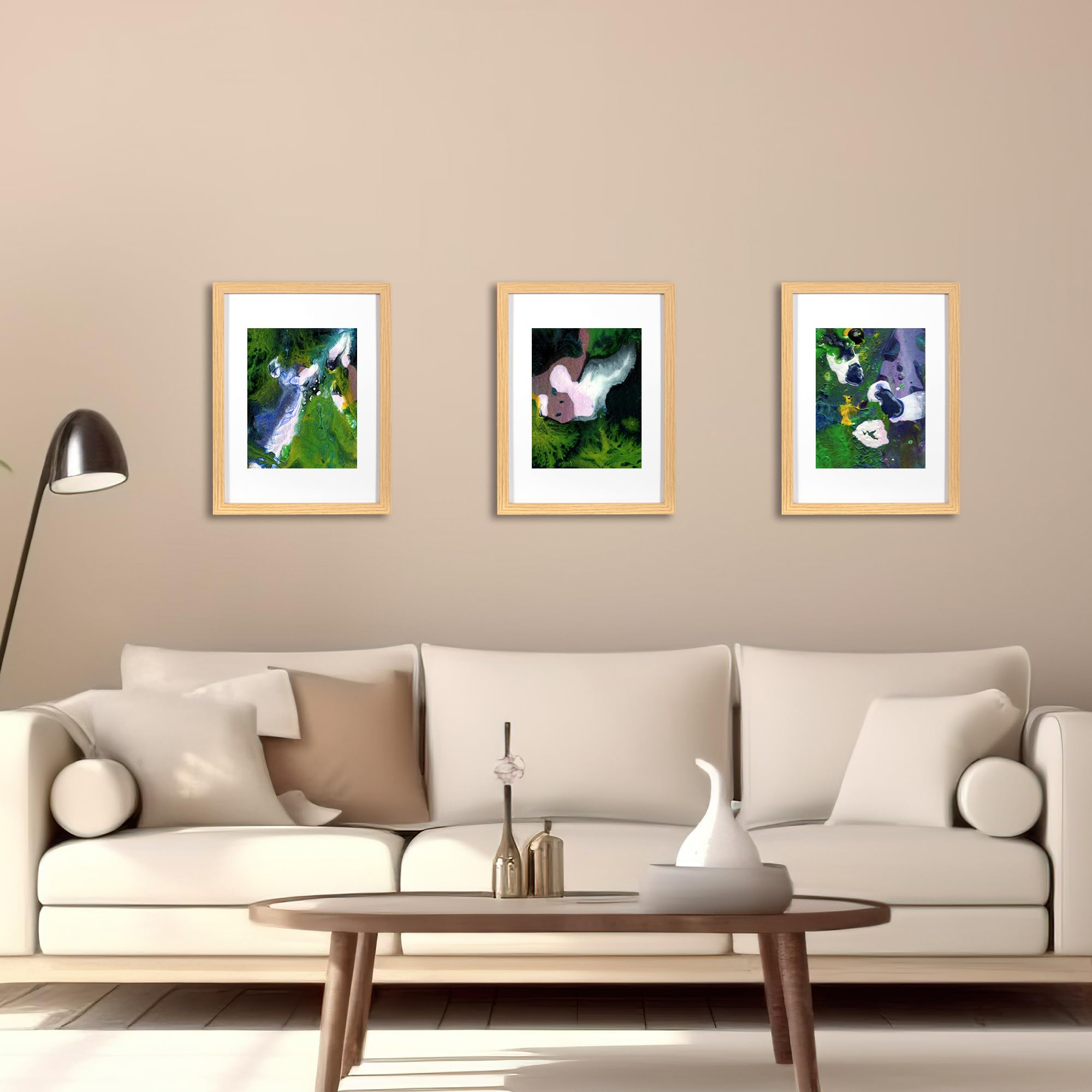 KAIWIN A2 Picture Frame, Oak A2 Frame, A2 Poster Frame (59.4x42cm), Wooden Photo Frame Used for Photos Pictures, Posters,Puzzles - Image 4