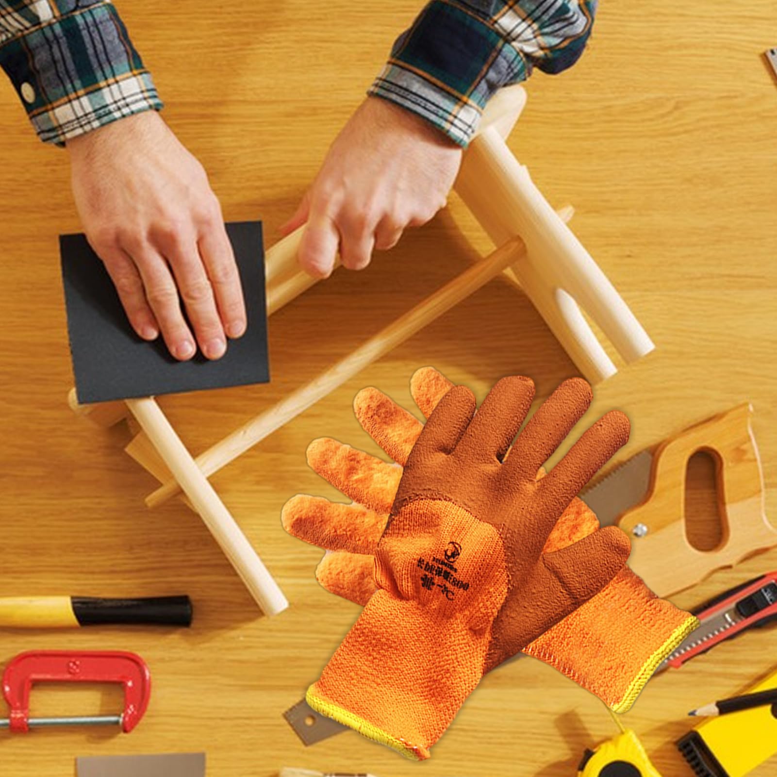 Guantes impermeables para hombres y mujeres, guantes de trabajo de invierno para clima frío, guantes de trabajo térmicos de invierno para mujeres, hombres para trabajar el metal, pintura en