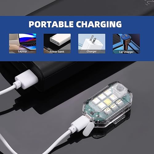 Miniatura 4 de Luz estroboscópica LED inalámbrica para dron, luz piloto anticolisión de alto brillo, luz de señal nocturna para DJI Air 3S, Avata 2, Mini 4 Pro,