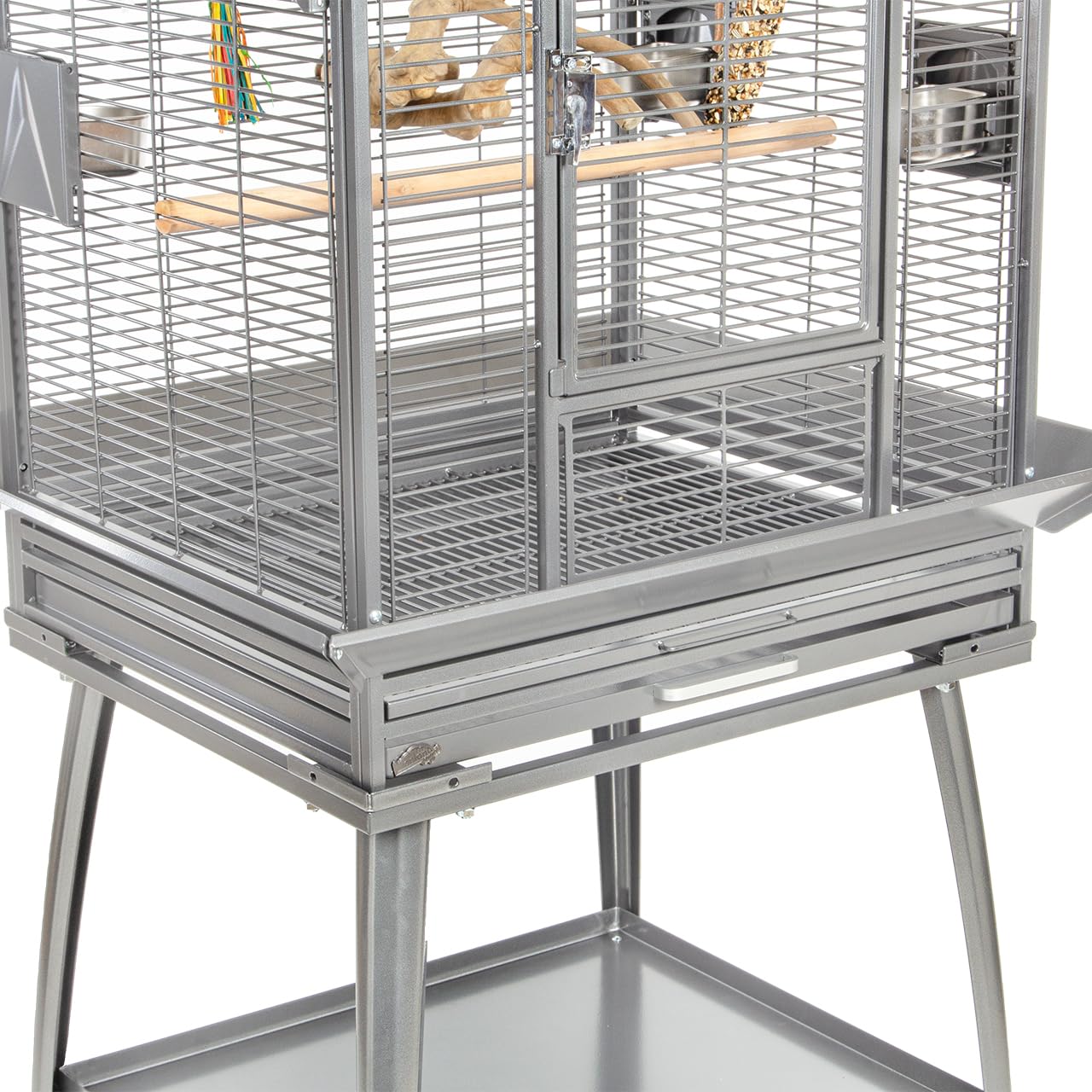 Montana Cages Vogelkäfig Havana - Platinum | ca. 80 x 74 x 162 cm