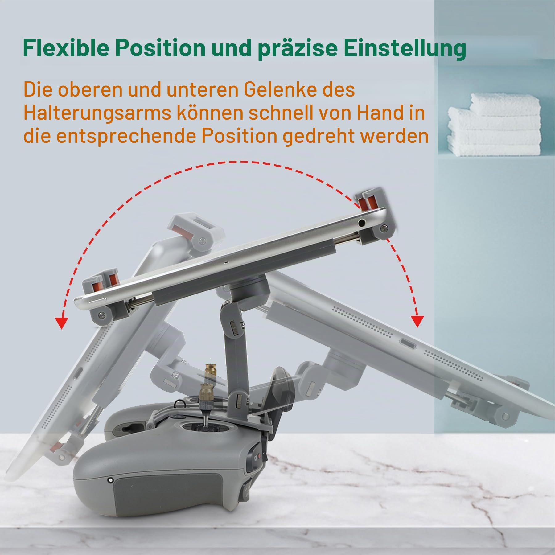 FPV Fernbedienung 3 Handy Tablet 11,9 - 32,9 cm Halterung für DJI Avata 2, Neo Drohnenhalterung