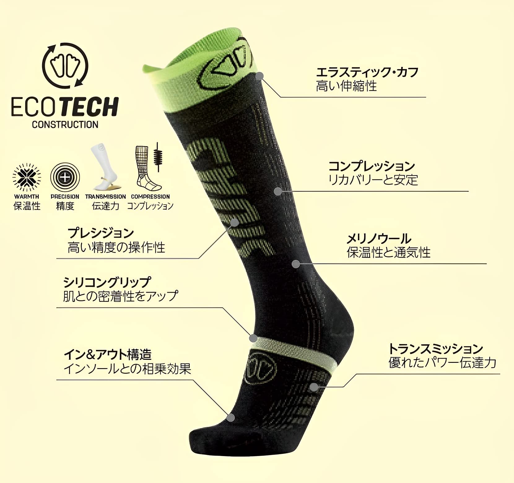 Sidas Calcetines de esquí Ultra Fit - 39-40