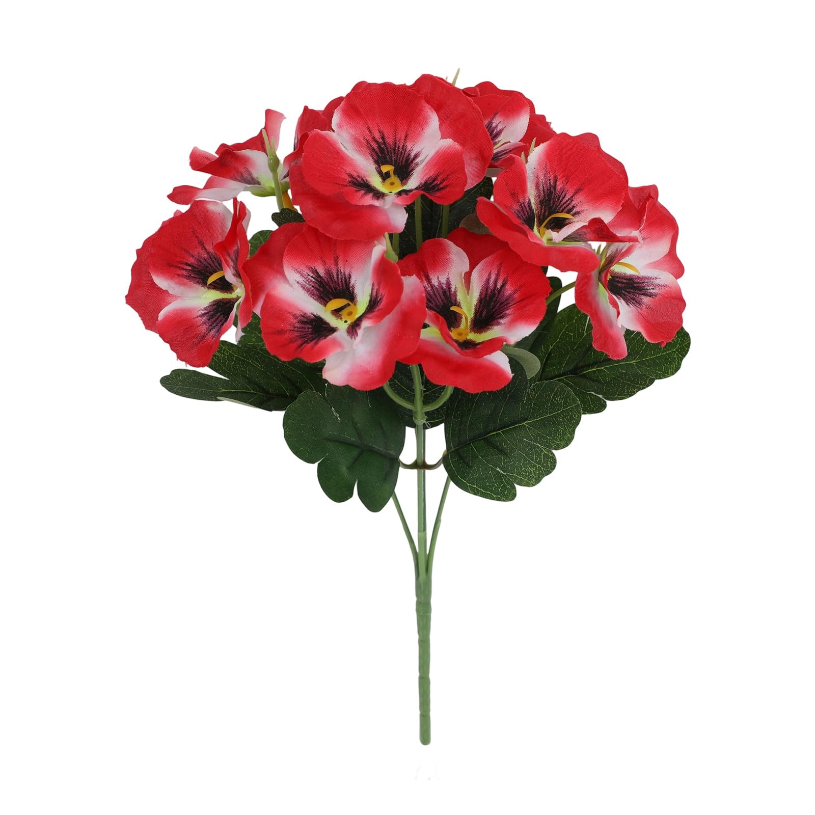 ZWWAAZHF Colorful Artificial Pansies Blooms Wrinkles Resistant Silk Materials Floral Perfect for Bookshelf or Mantels Realistic Silk Floral Arrangements
