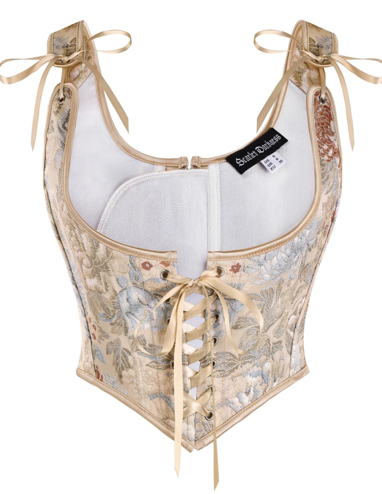 Scarlet Darkness Corset Tops for Women Renaissance Underbust Corsets