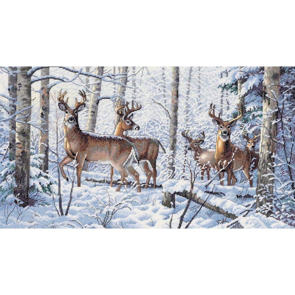 DimensionsD35130 | Woodland Winters Picture Counted Cross Stitch Kit 46 x 25cm