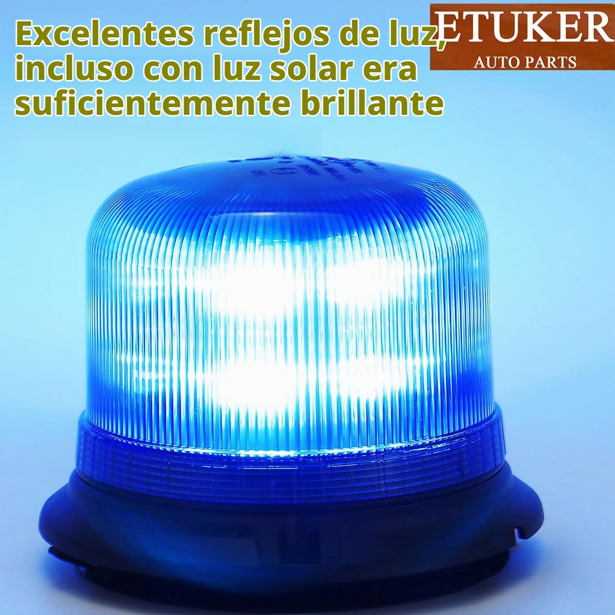 Rotativo Luz Led Azul Emergencia Magnetico 12v 24v Flash de Emergencia Piloto Estroboscópica ECE R65 ECE R10 CE Homologadas