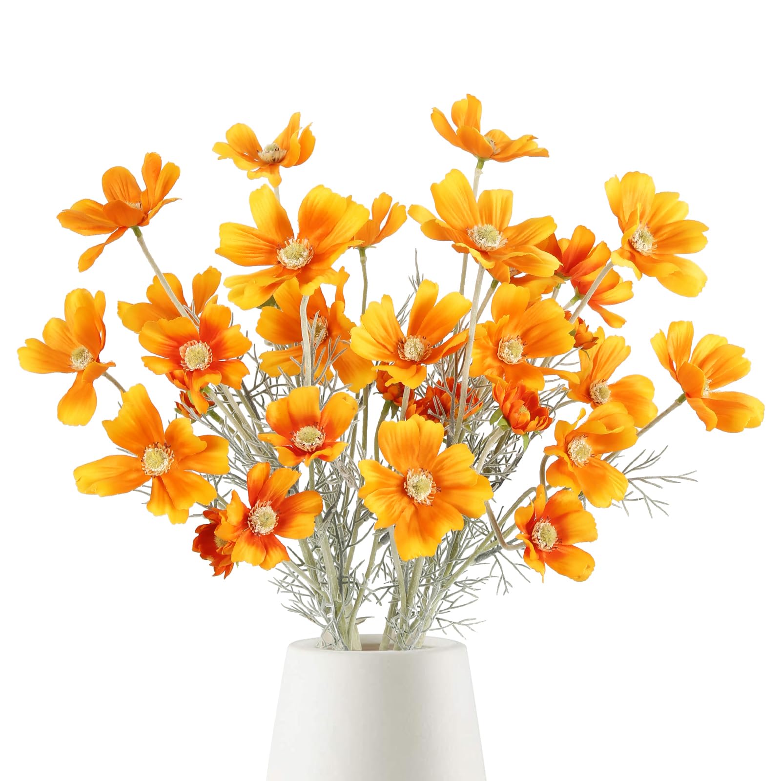 Fqueelvys 6PCS Cosmos Faux Flowers