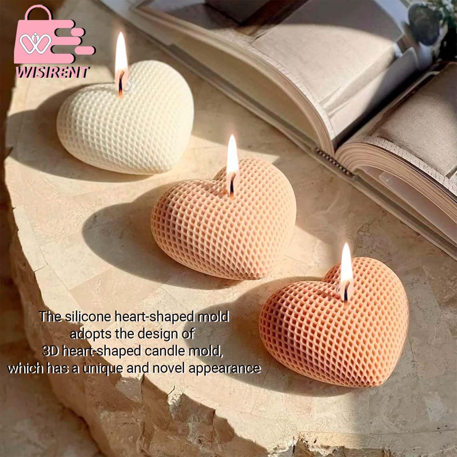 Stampi Per Gesso E Candele Pnuokn Stampi In Silicone A Forma Di Casa A