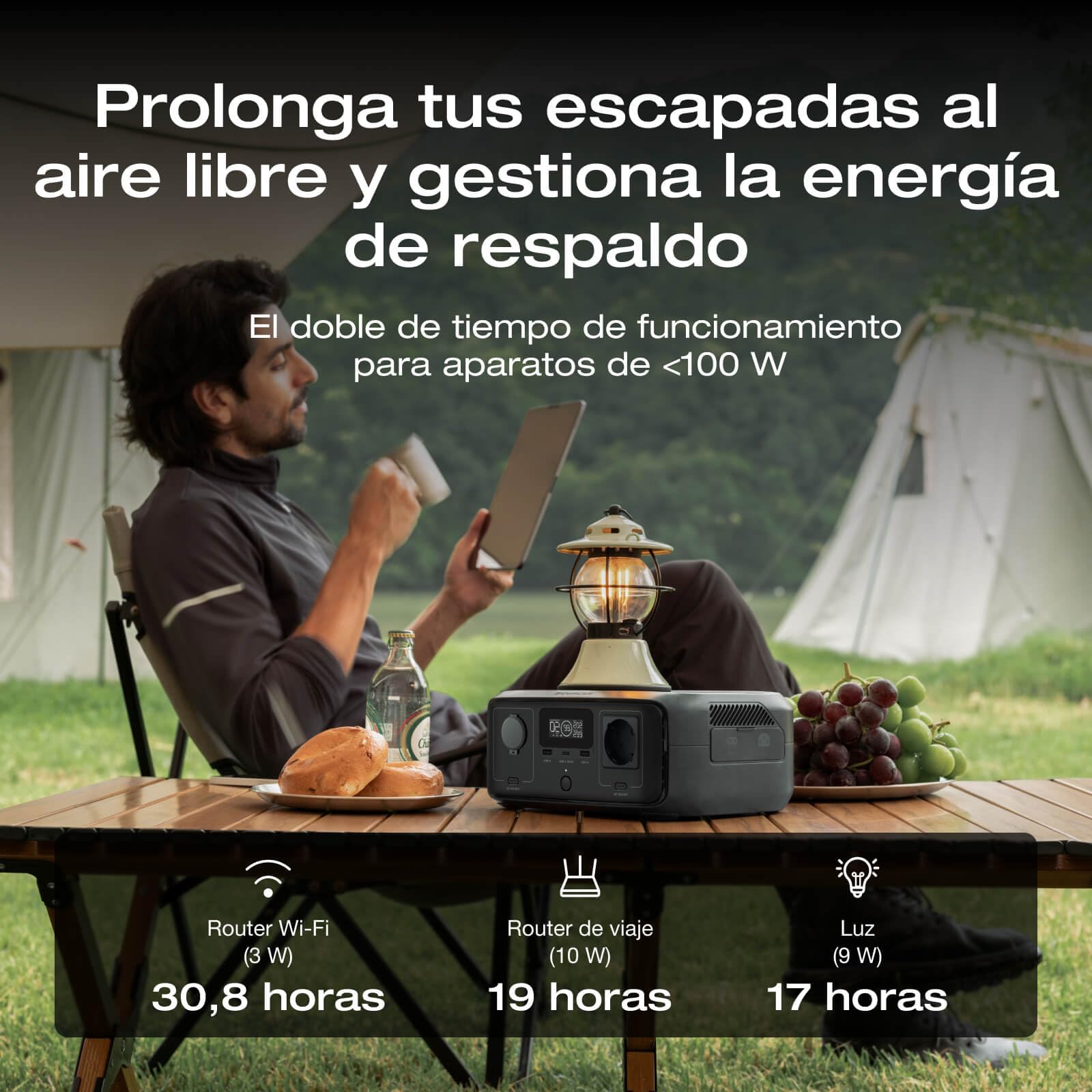Estación de energía portátil EF EcoFlow River 3 10ms SAI (Reacondicionado) | Batería LFP 245 Wh, 600 W Salida, sólo pequeños Defectos en el Embalaje, el Producto está Completamente sin Usar