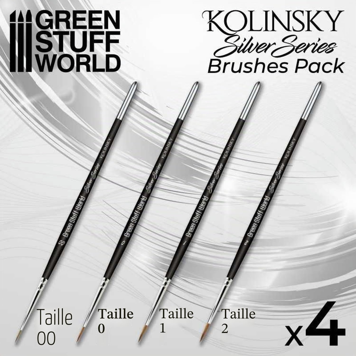Green Stuff World Pinceau Kolinsky Blanc Naturel Poil Animal