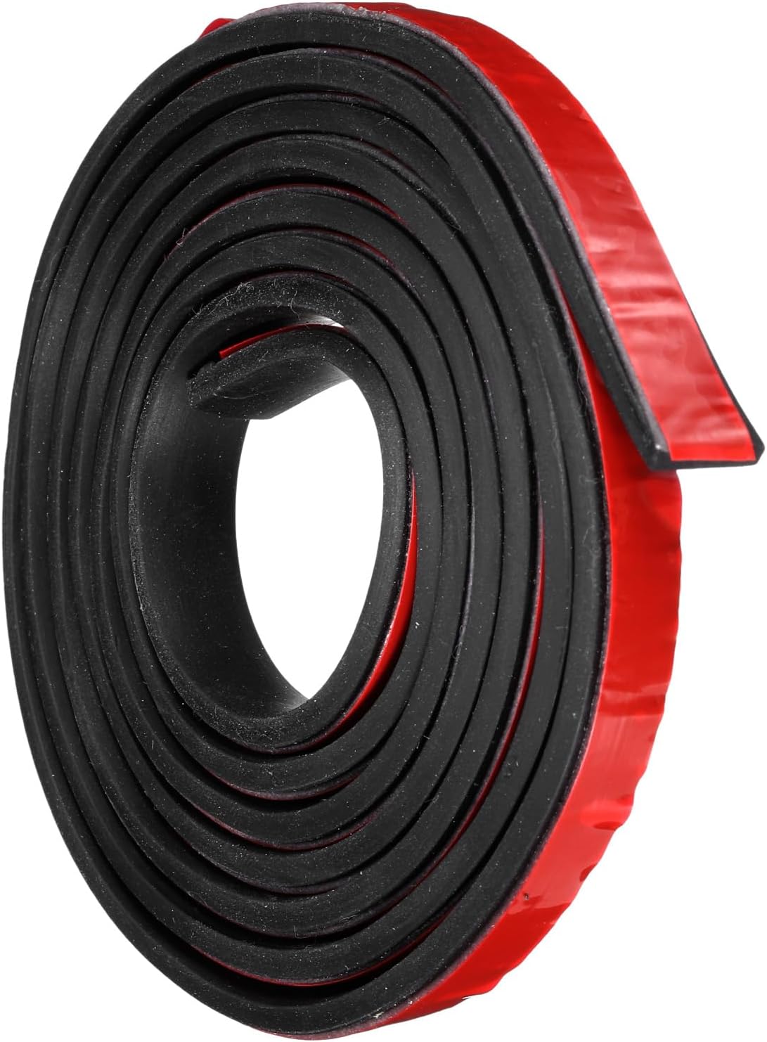 Adhesive Rubber Strips, 0.4" W x 1/8" T x 5'L Solid Neoprene Rubber Sheet Rolls with Adhesive Backing for DIY Gaskets Seals Pads Crafts