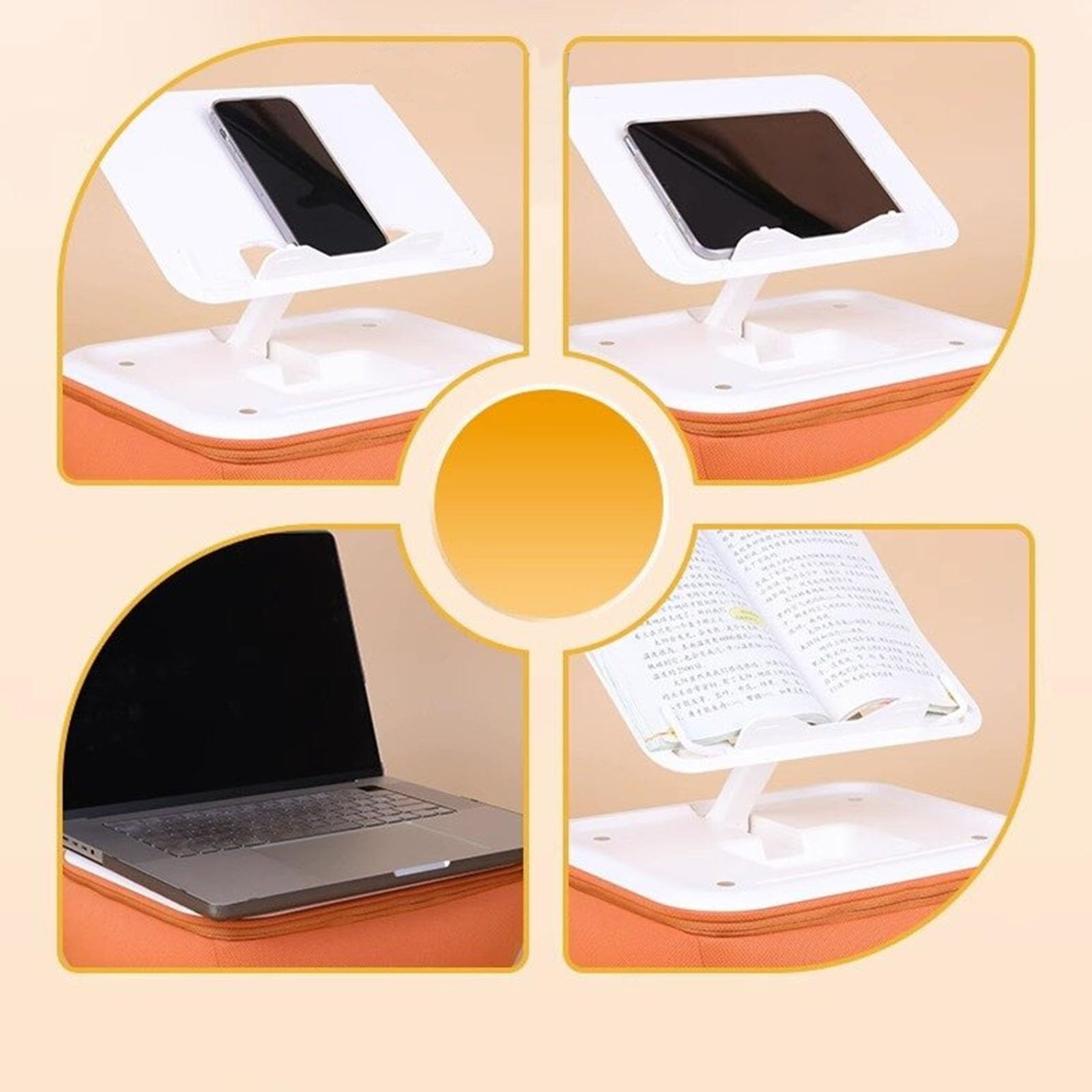 Soporte de almohada de panel ventilado delgado, extraíble, lavable, protege los postes de visualización modificables, todos los dispositivos de acuerdo con el soporte para computadora