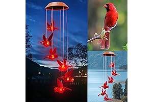 Solar Cardinal Wind Chimes: Heavenly Melodies for Your Garden