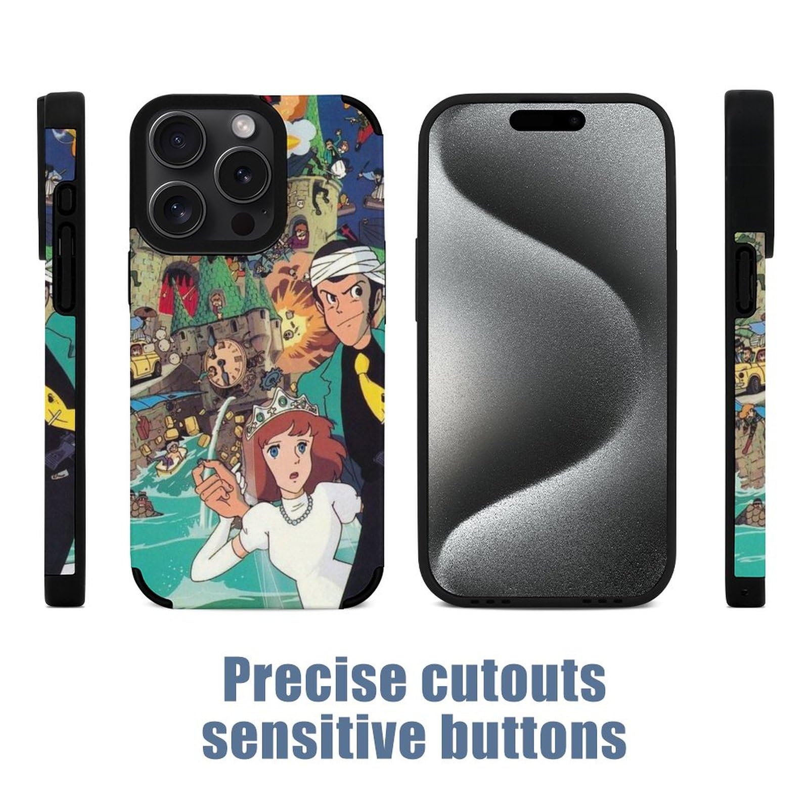 Amazon.co.jp: ルパン三世 iphone 15 Pro ケース 可愛い 韓国 おしゃれ