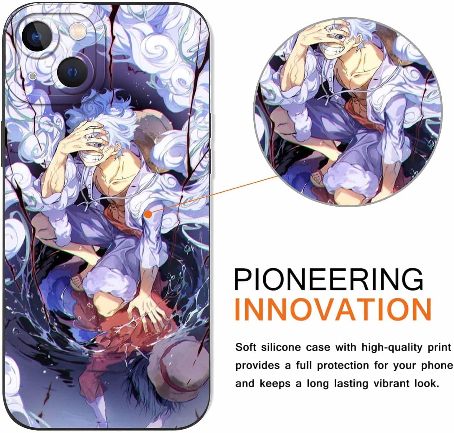 Custodia Per IPhone 16 Pro Max 6.9'' Con Zoro E Gear 5 Nika (2 Pezzi) - Cover In TPU Antiurto Con Protezione Lente - 6