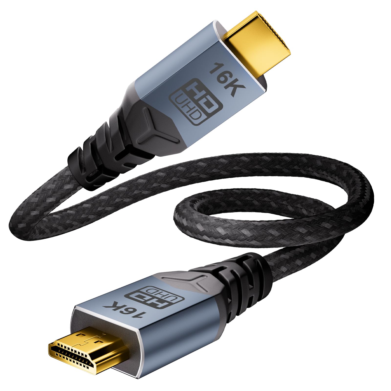 hdmi 2.2 cable 2m,16K 10K 8K Real UHD HDR 96Gbps Ultra High Speed hdmi 16K@60Hz 8k @240hz 4K@480Hz Support HDCP 3D HDMI Cable for PS4 SetTop Box HDTVs Projectors — view 8