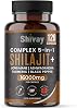 Shilajit 16000mg Complex 5 in 1 with Ashwagandha + Lions Mane | 120 Vegan Capsules - 4 Month Supply | High Strength Pure Himalayan Shilajit | Rich in Fulvic Acid | Made in UK by Shivay Herbals