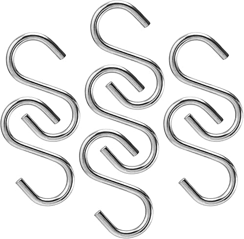 100 ganchos en S de 1 pulgada, mini gancho en S para mostrar llaveros en bastidores, ganchos pequeños en forma de S para adornos, manualidades de