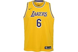 LeBron James Los Angeles Lakers Gold Kid's Icon Edition Swingman Jersey