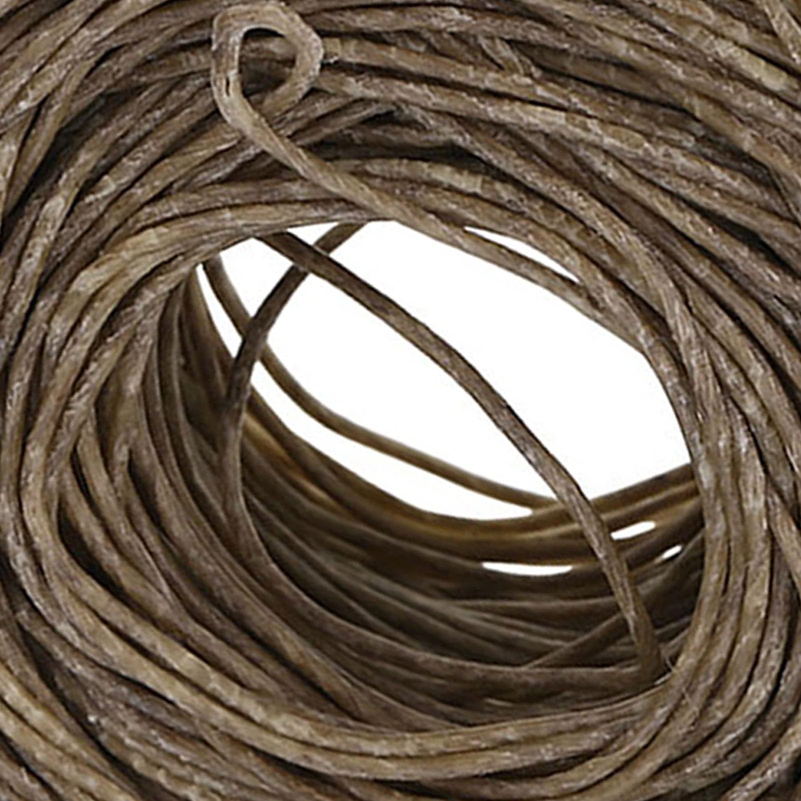Ejoyous Knot Konopny Organiczny Knot świecy Konopnej z Czystym Woskiem Pszczelim 61 M 1,2 Mm Przycięty na Wymiar dla Majsterkowiczów Produkujących świece Lampy Olejowe Ręcznie Robione świece (Ciemny)