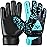 BEAST RAGE Kids Goalkeeper Gloves - Youth Soccer & Football Gloves (Aqua, Size 5 for 9-12 Year Olds)