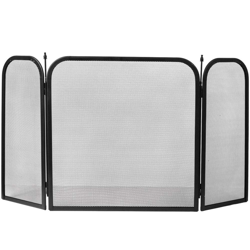 Home Discount Fire Vida Roxby Fire Screen Spark Guard Square, Black - Image 4