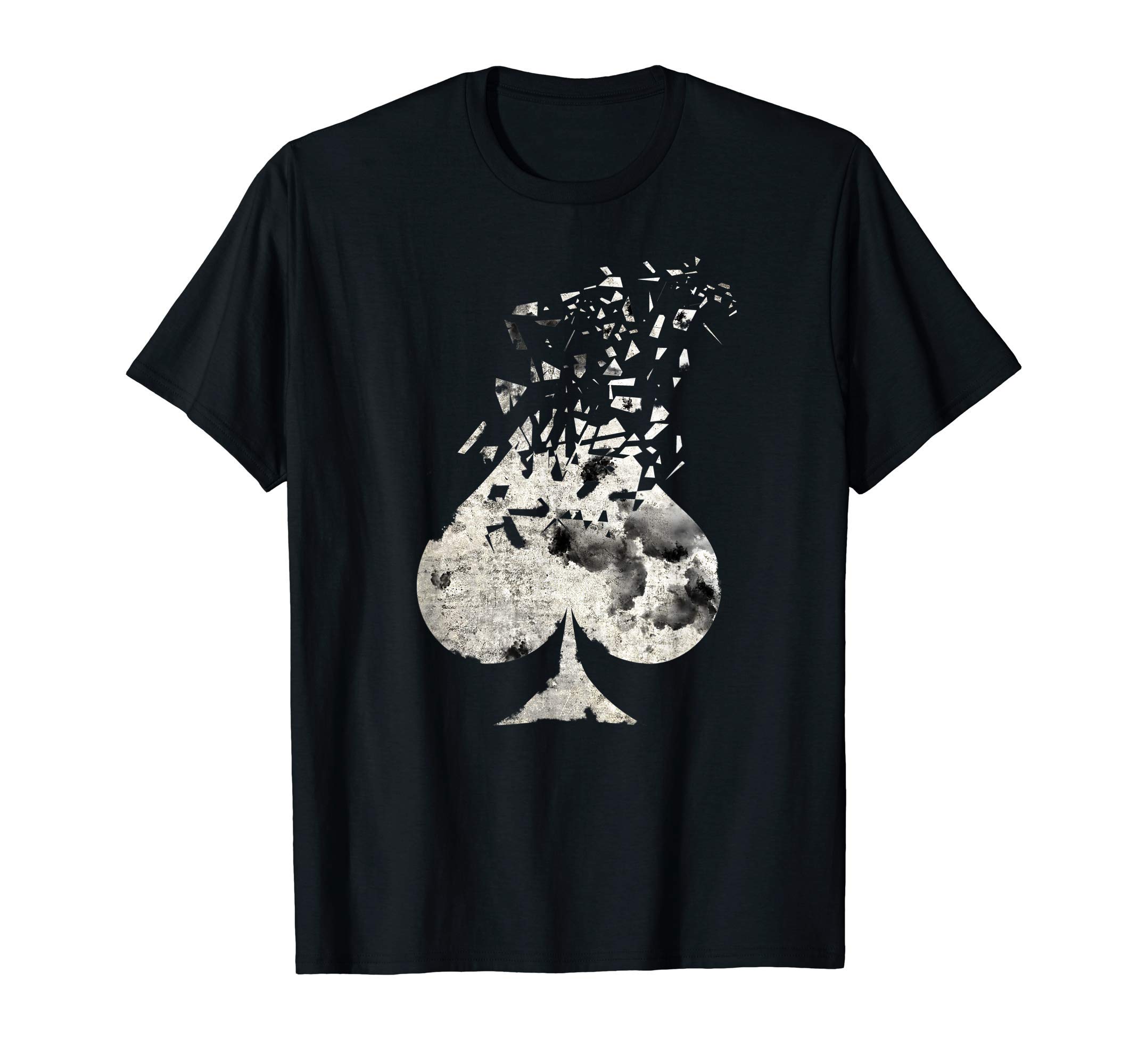 Shattered Spade - Cadistry Magician Poker Player Gift T-Shirt