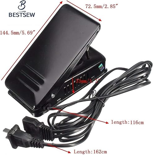 Miniatura 3 de Motor de máquina de coser, cinturón de pedales, soporte, perno, control de pie, cables