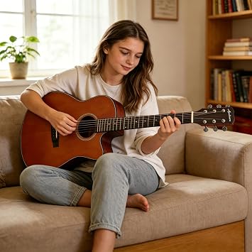 41 Solid Spruce Top Acoustic Guitar Beginner Kit
