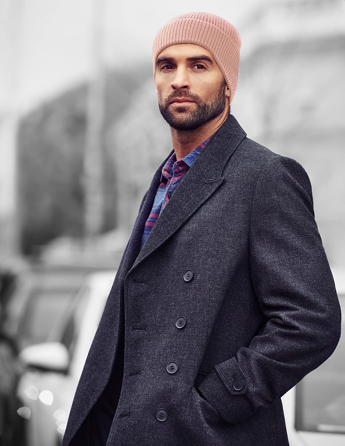 MOBIUSPHY Cappello Uomo Donna Cappelli Unisex Berretti Invernale Beanie Cuffia Uomo Hat Maglia Caldo Cappello Nero Moderno Adulto Inverno per Sci/Bici/Moto