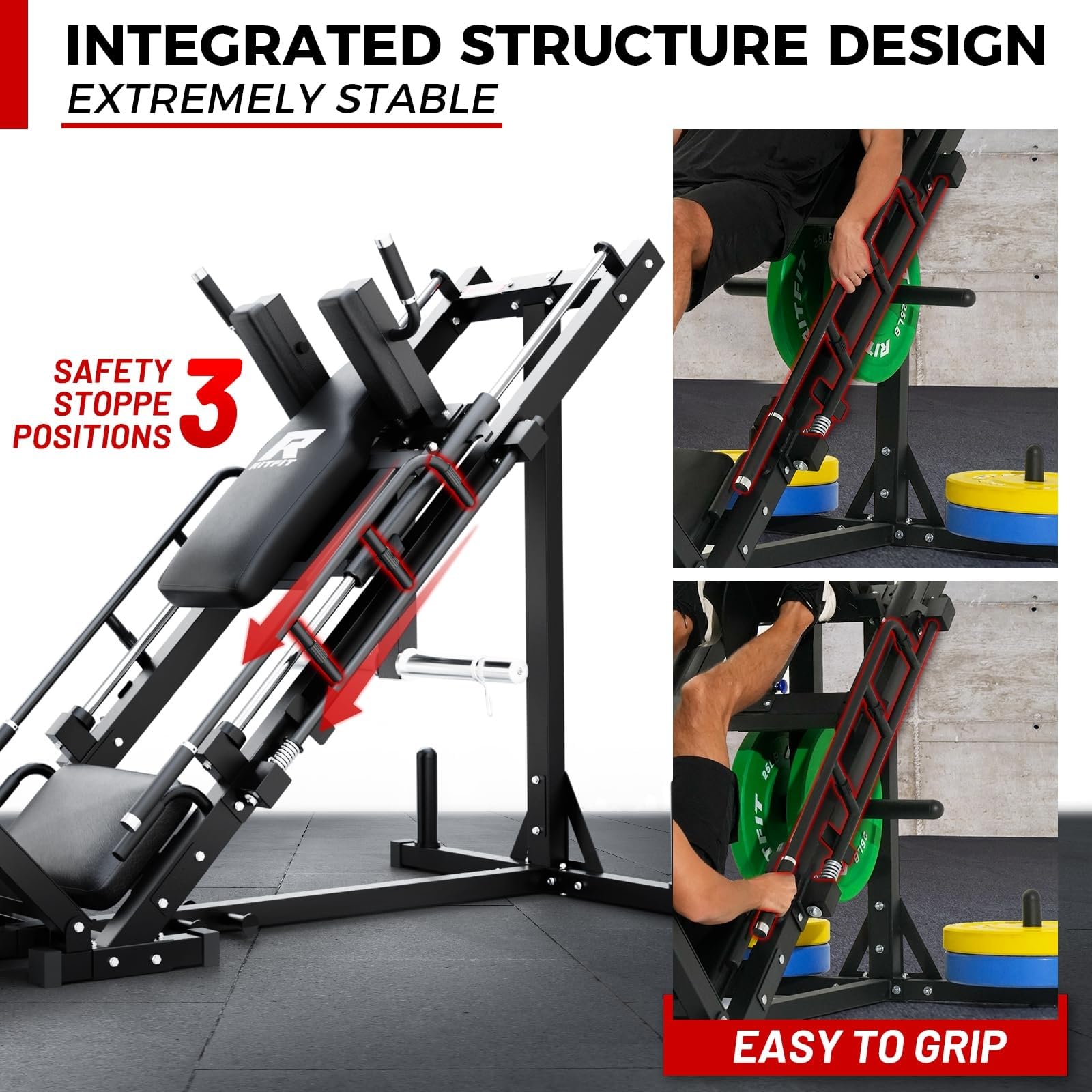 Amazon | RitFit レッグプレス ハック スクワットマシン