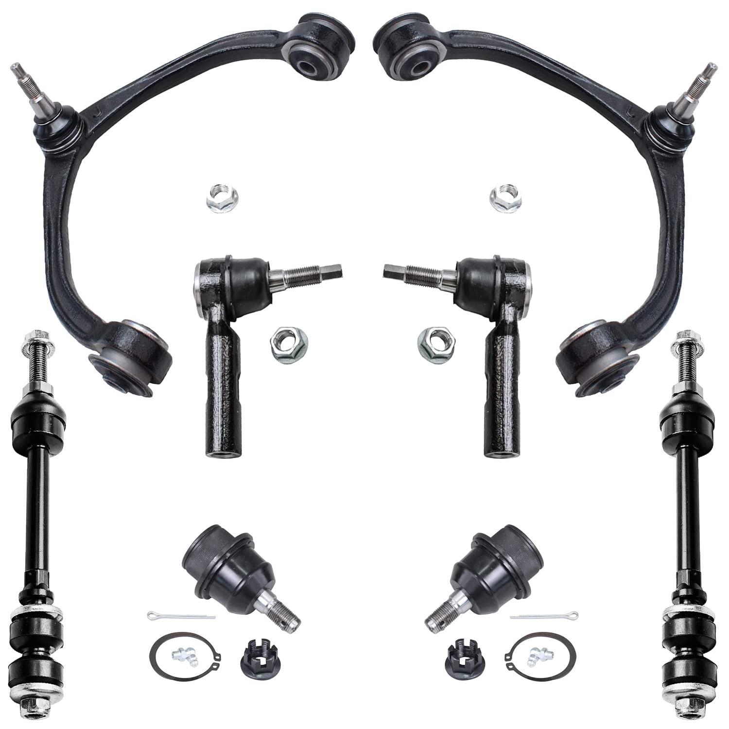 Detroit Axle - 8pc Front End Kit for 2005-2010 Dodge Dakota, 2006-2009