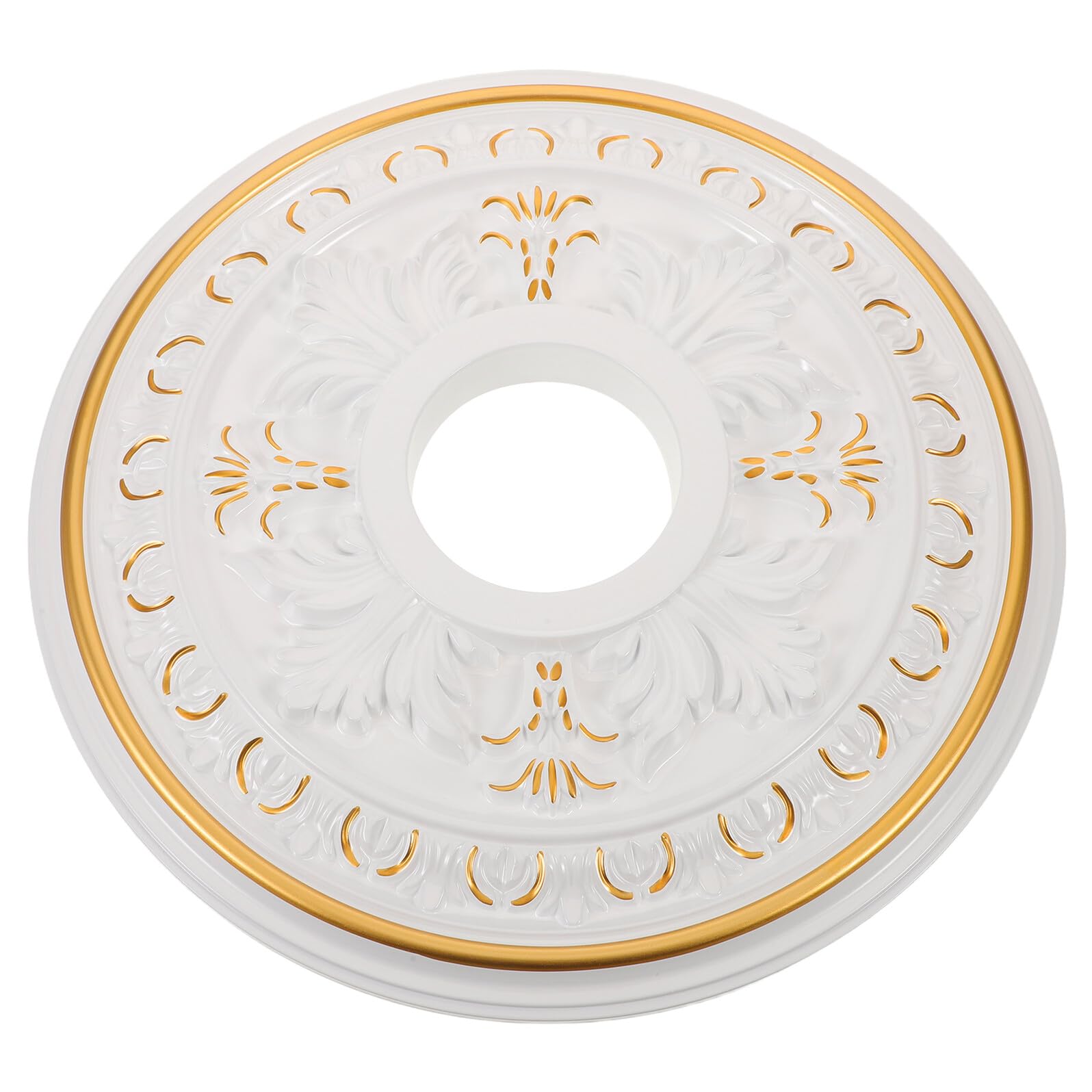 Medallón de techo ornamental para decoración elegante de salones y pasillos