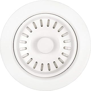 Ruvati Kitchen Sink Basket Strainer Drain Assembly - Matte White - RVA1038WH