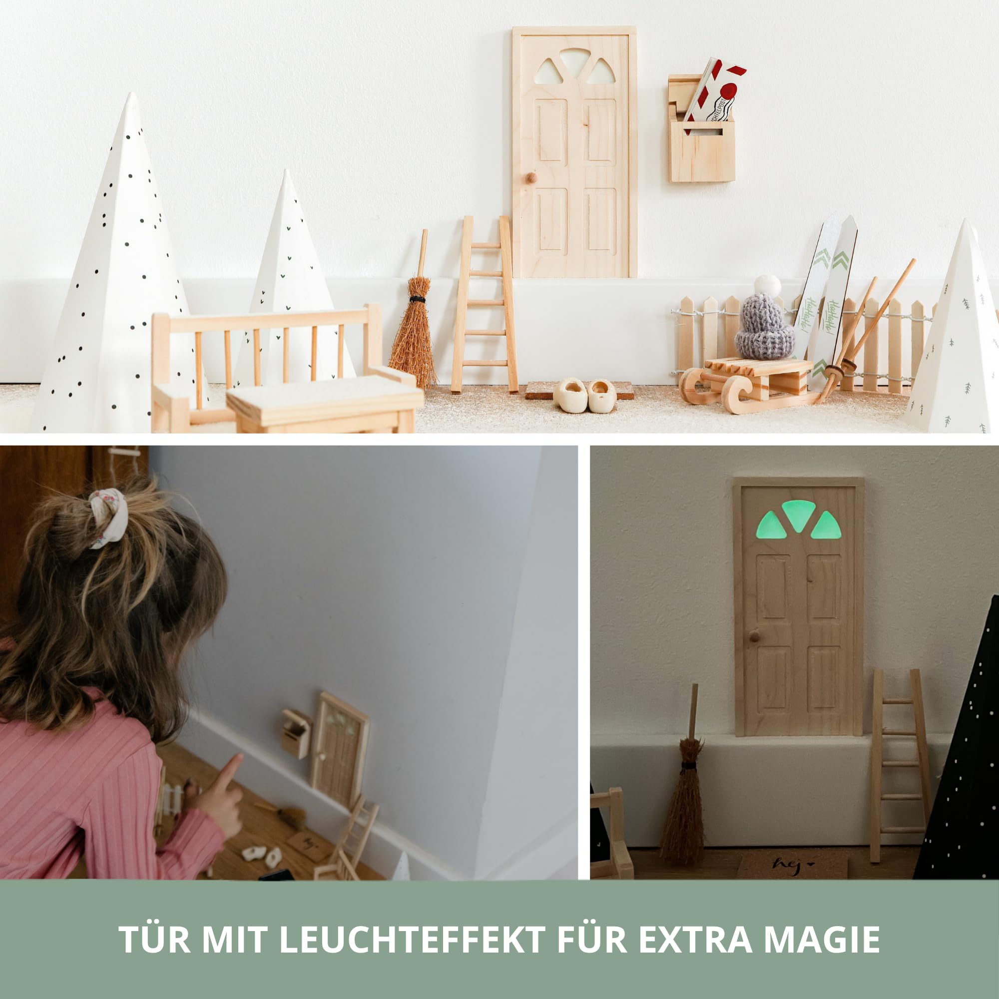 Wichteltür Set mit Wichtelbuch & Zubehör