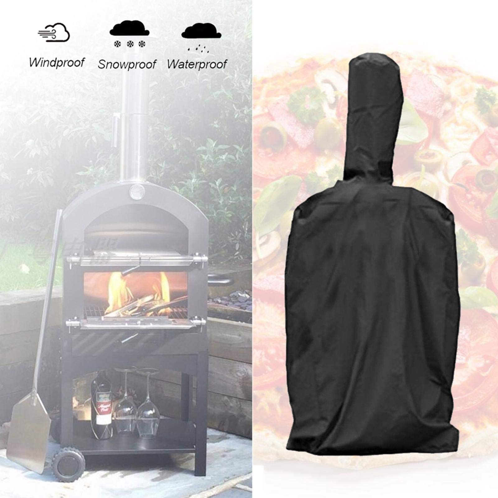 Wasserdichte Pizzaofen Abdeckung 56x56x29cm - Allwetterschutz Für Outdoor-Öfen Und Grills
