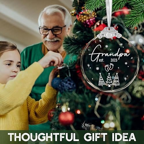 Miniatura 3 de Adorno de Navidad para nuevo abuelo, regalos para abuelo por primera vez, regalos para nuevo abuelo para Navidad, regalo para abuelo por primera